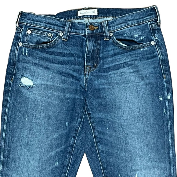 Madewell Slim Boyjean Jeans Size 26 Distressed Medium Wash Denim Casual Everyday - Picture 12 of 13